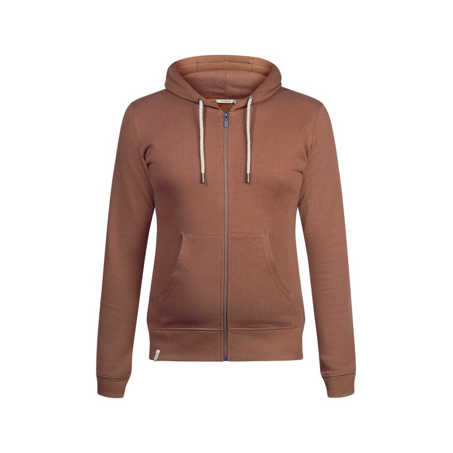 GreenBomb GREENBOMB Sweatvest kastanjebruin -