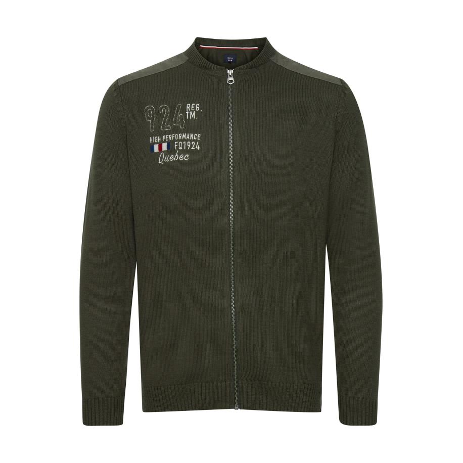 FQ1924 FQ1924 Gebreid vest Erland groen / gemengde kleuren -