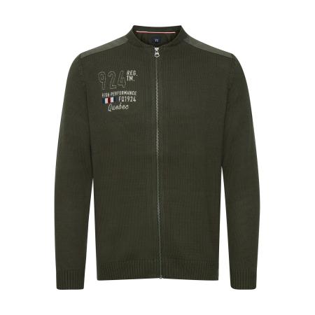 FQ1924 FQ1924 Gebreid vest Erland groen / gemengde kleuren