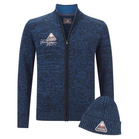 jan vanderstorm Jan Vanderstorm Gebreid vest Apke blauw