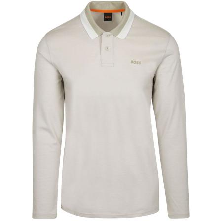 BOSS Peoxfordlong Polo Beige