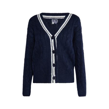 DreiMaster DreiMaster Maritim Gebreid vest navy / wit