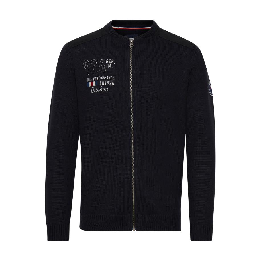 FQ1924 FQ1924 Gebreid vest Erland zwart / wit -