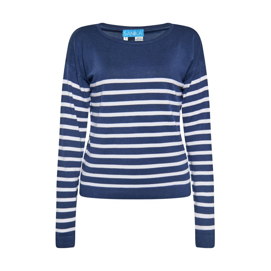 SANIKA SANIKA Trui navy / wit -