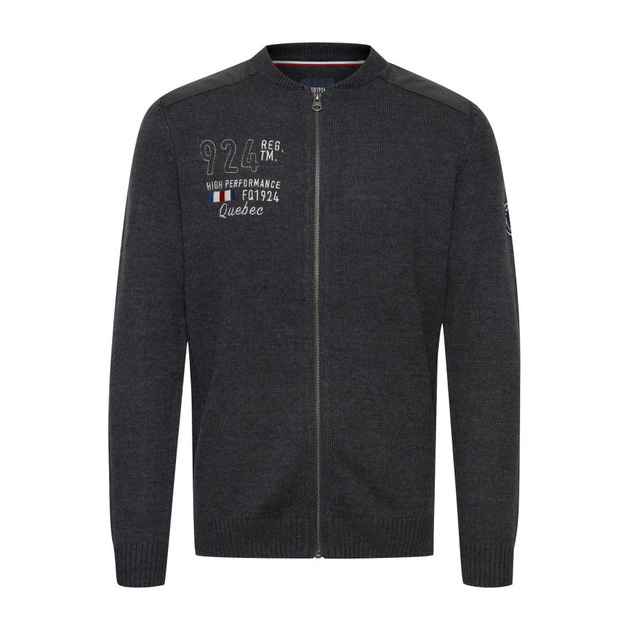 FQ1924 FQ1924 Gebreid vest Erland zwart / wit -