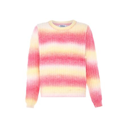 Sidona Sidona Trui geel / rosa / wit