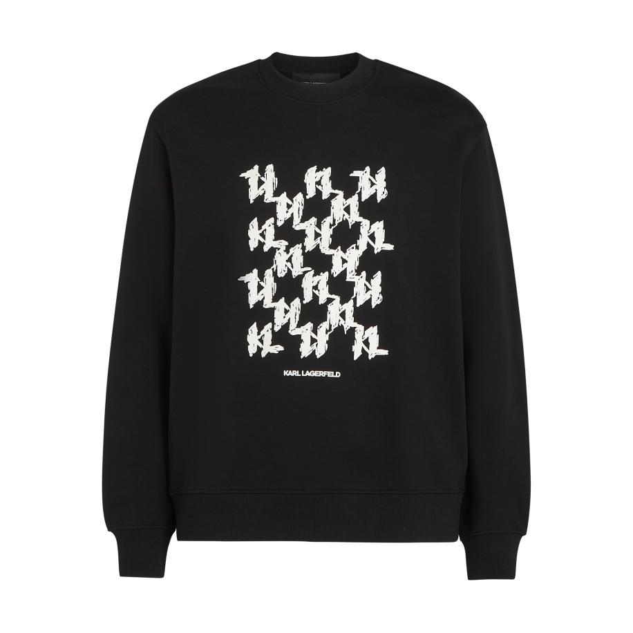 Karl Lagerfeld Karl Lagerfeld Sweatshirt zwart / wit -
