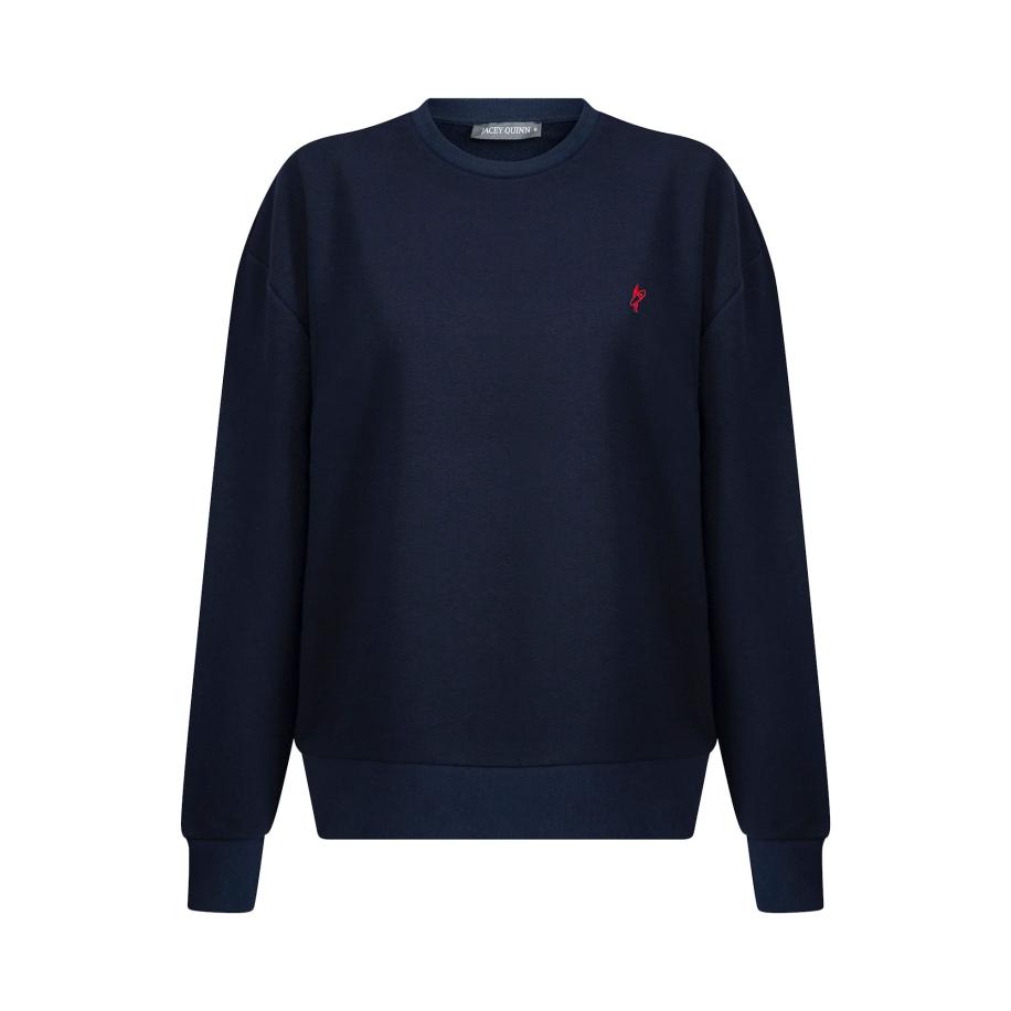 Jacey Quinn Jacey Quinn Sweatshirt marine / navy / rood -