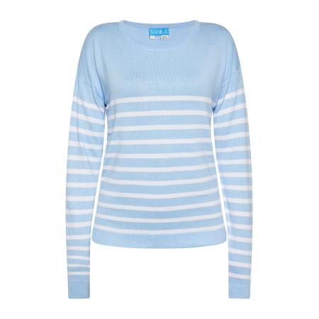 SANIKA SANIKA Trui lichtblauw / wit