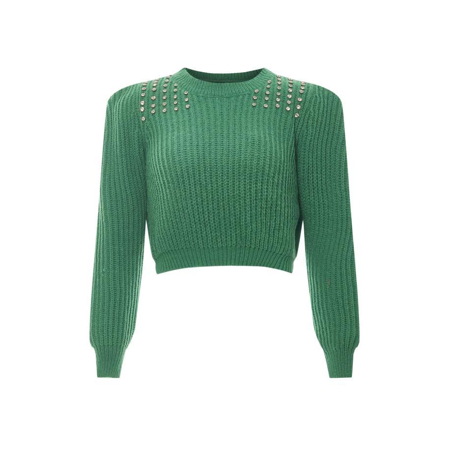 Faina faina Trui groen / transparant -
