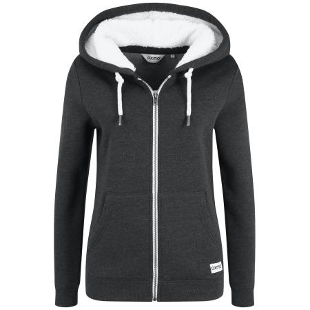 Oxmo Oxmo Sweatvest Binja grijs / wit