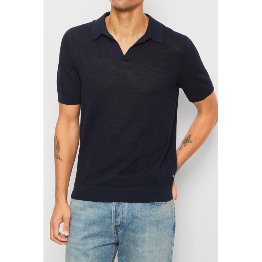 OLYMP Casual Polo shirt Korte mouw marine Blauw