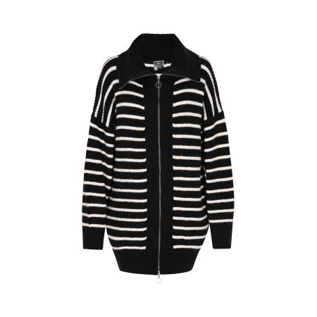 DreiMaster DreiMaster Maritim Gebreid vest zwart / wit