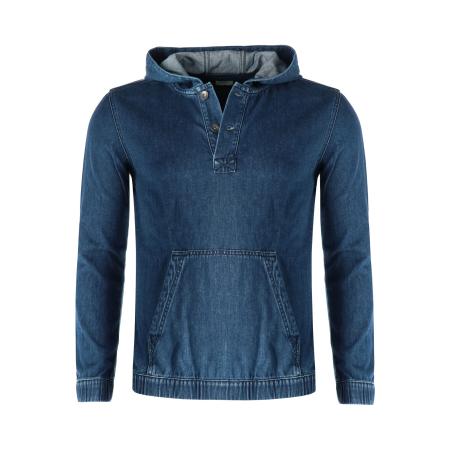 OLYMP Level Five Casual Trui ronde hals indigo, Effen