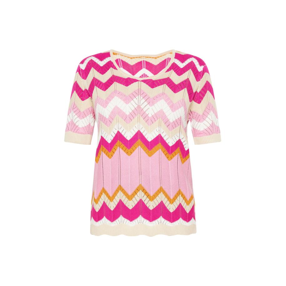 FELIPA FELIPA Trui beige / oranje / pink / rosa -