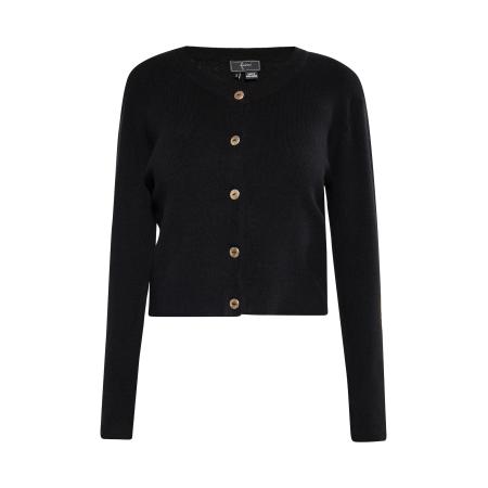 Faina faina Gebreid vest zwart