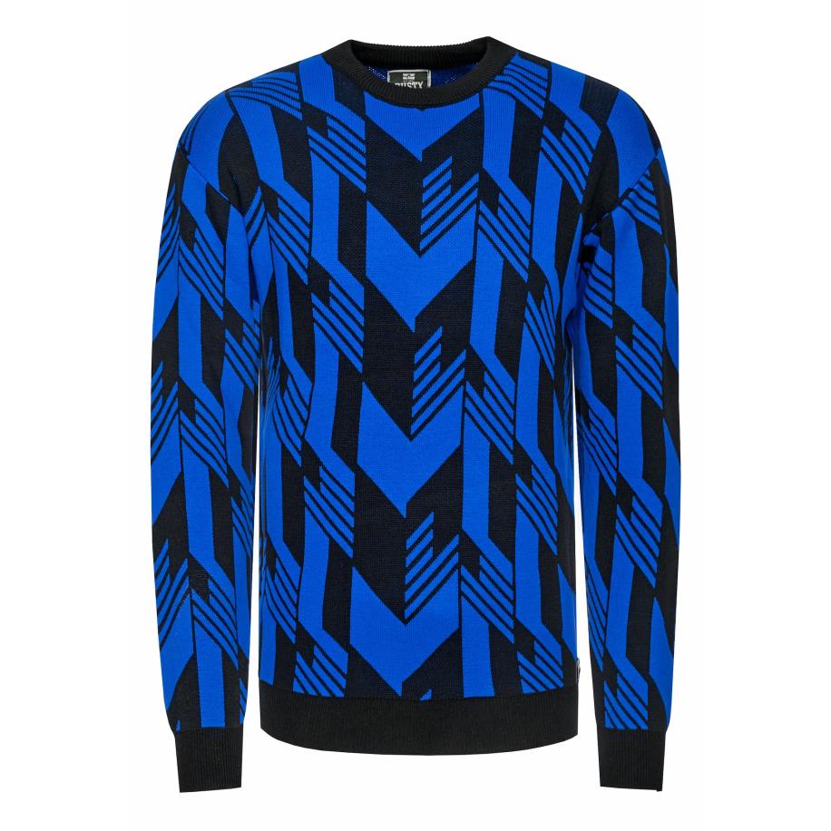 Rusty Neal Rusty Neal Trui blauw / zwart -