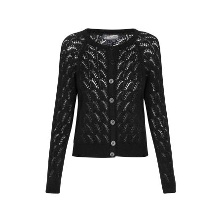 DreiMaster DreiMaster Vintage Gebreid vest zwart