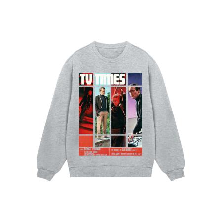 F4NT4STIC Sweatshirt TV Times Patrick McGoohan The Prisoner 1967 Cover grijs / gemengde kleuren