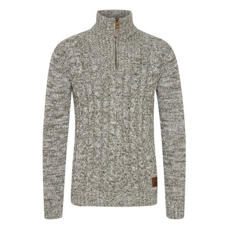 Solid !Solid Trui Pankraz bruin / groen gemêleerd