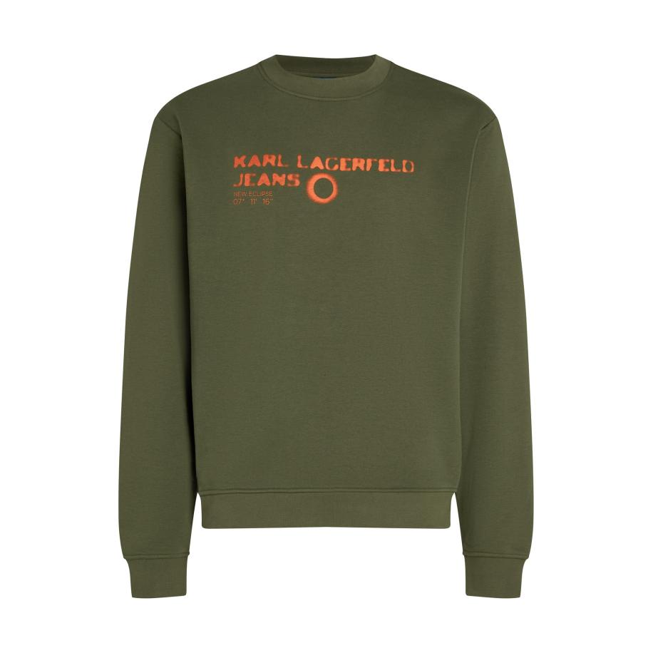 KARL LAGERFELD JEANS Sweatshirt donkergroen / oranje Groen