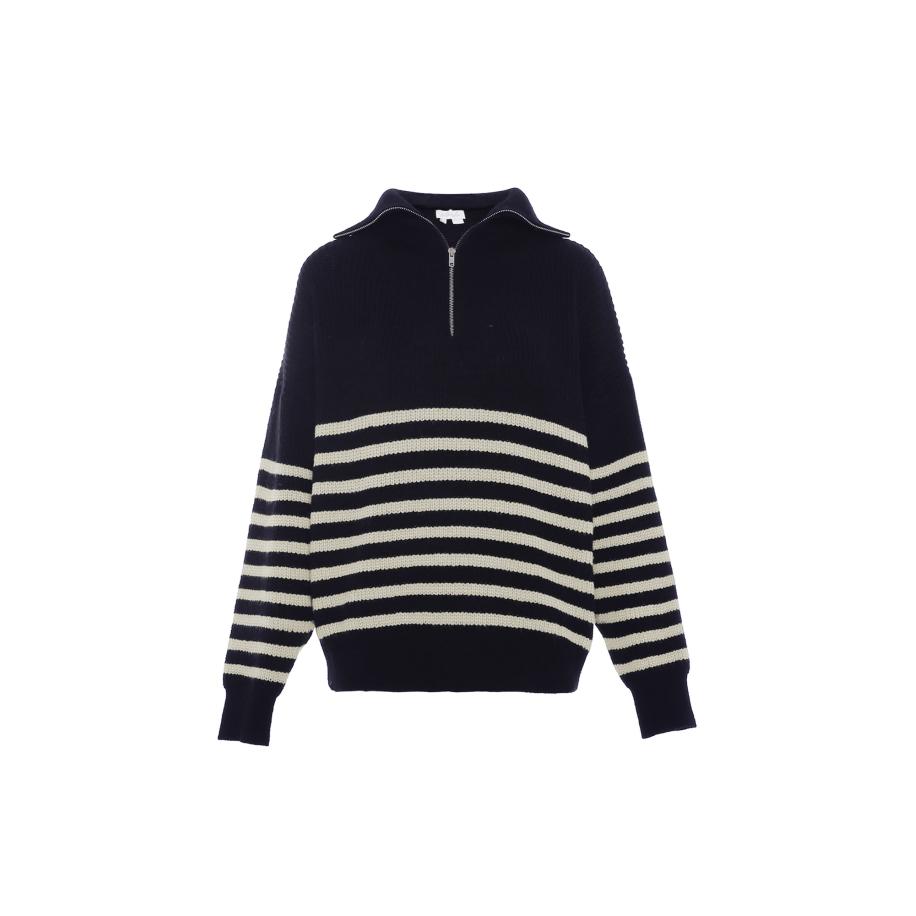 BLONDA BLONDA Trui marine / wit -