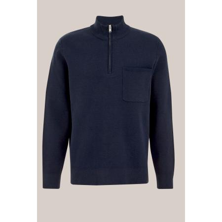 Fundamentals heren trui met rits - Donkerblauw - Maat: XXXL