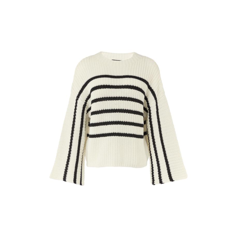 Comma COMMA Trui zwart / wit -