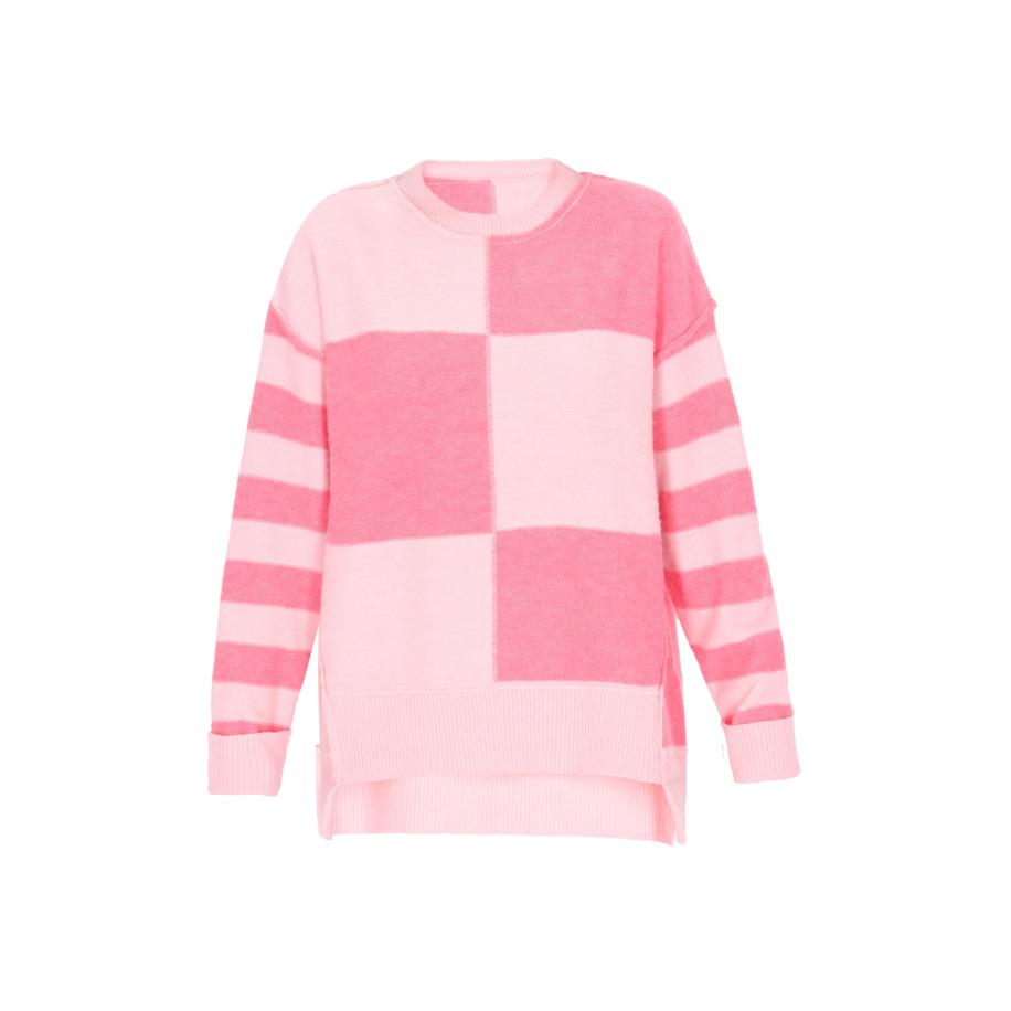 Swirly swirly Trui pink / rosa -