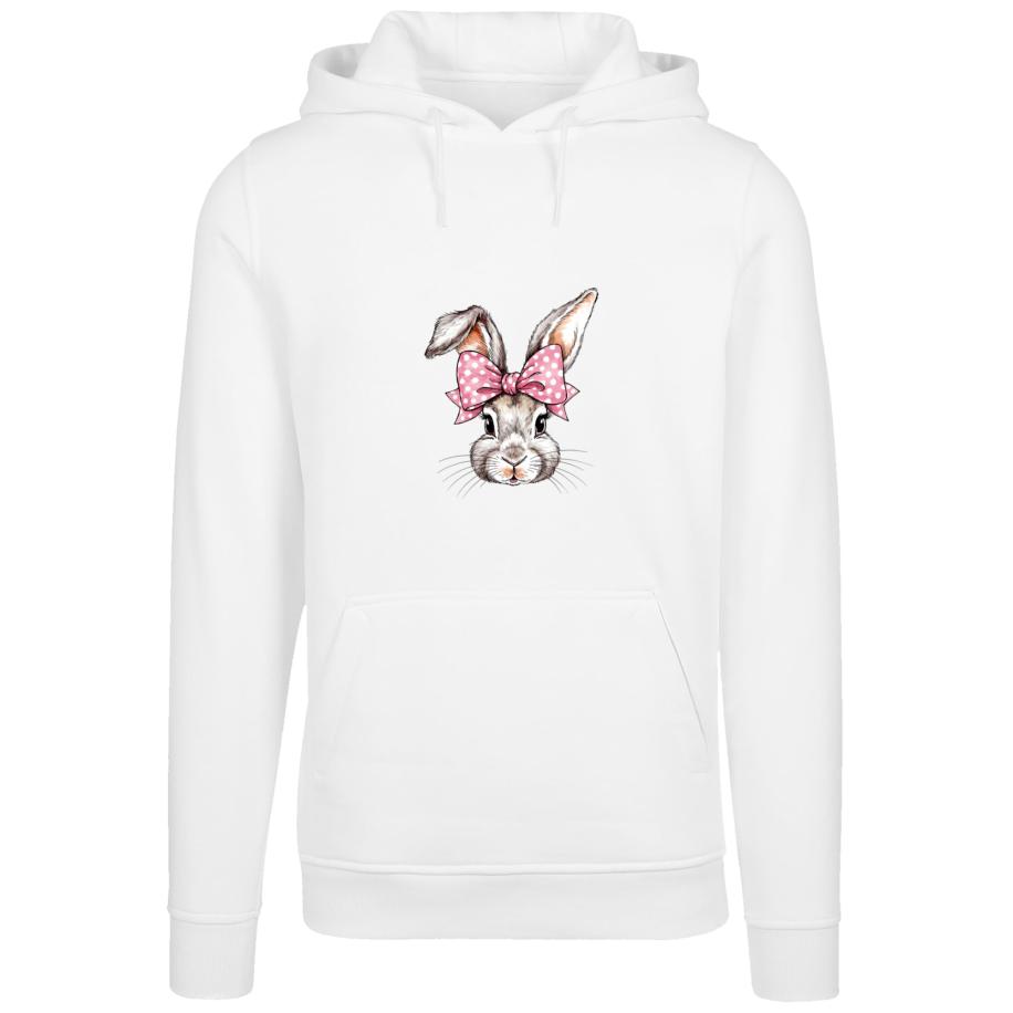 F4NT4STIC F4NT4STIC Sweatshirt Niedlicher Hase mit Schleife bruin / pink / wit -