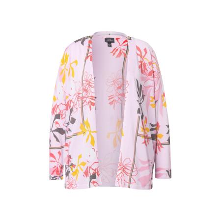 Ulla Popken Ulla Popken Gebreid vest geel / pink / rood