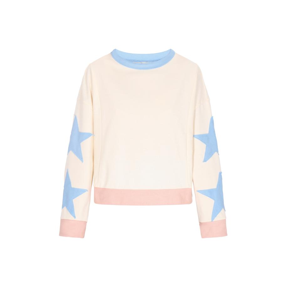 IZIA IZIA Sweatshirt beige / blauw / pink -