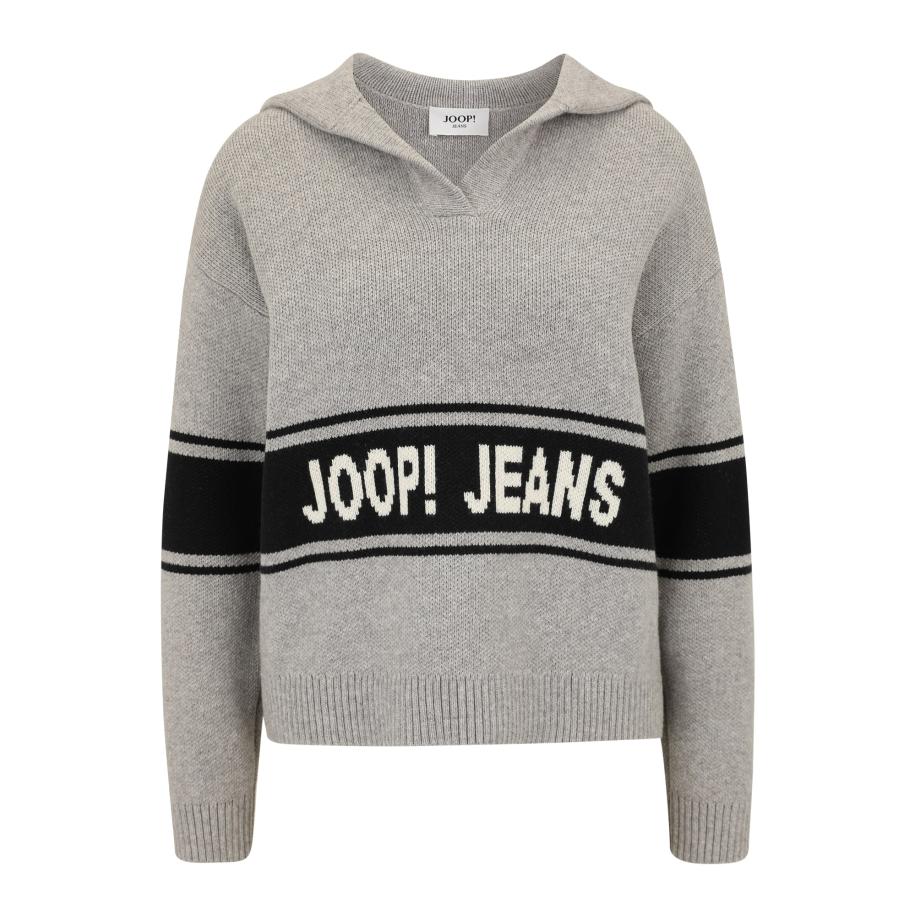 JOOP! Jeans JOOP! Jeans Trui Kilo grijs gemêleerd / zwart / wit -