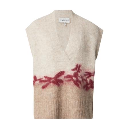 Munthe Munthe Trui PURULIA beige / taupe / donkerrood