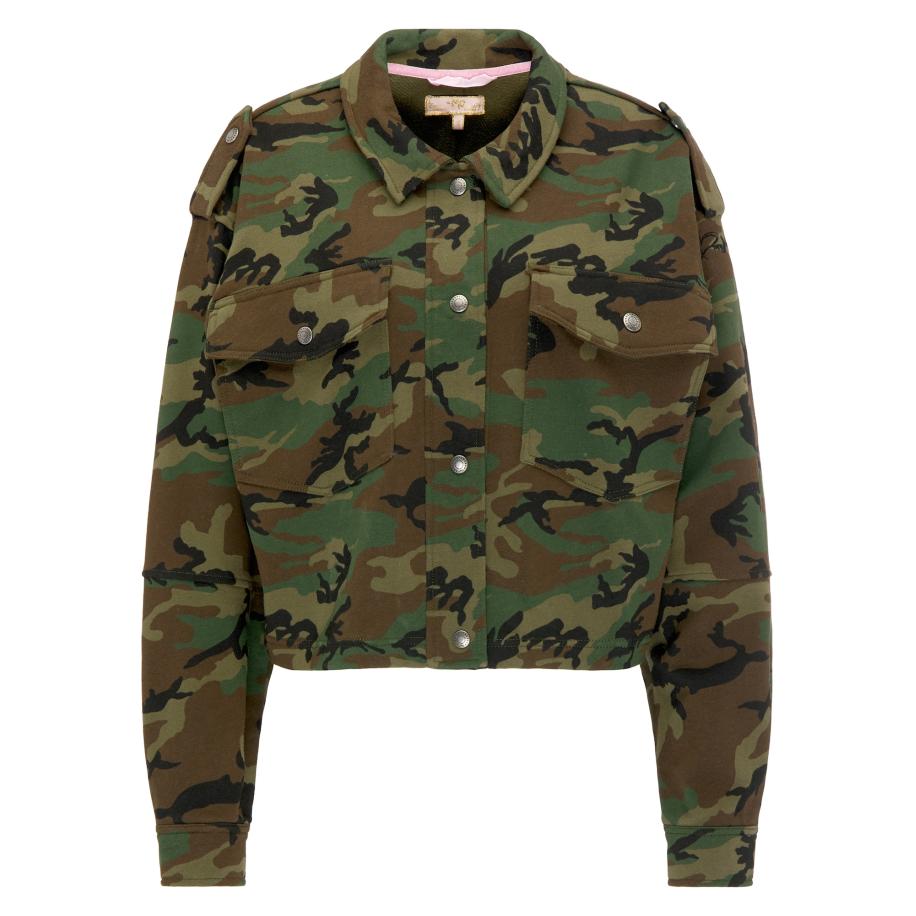 MYMO MYMO Sweatvest donkerbruin / kaki / olijfgroen / zwart -