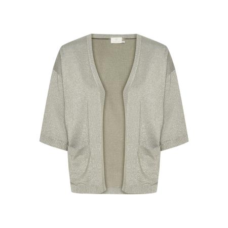 Kaffe Kaffe Gebreid vest Regina pastelgroen