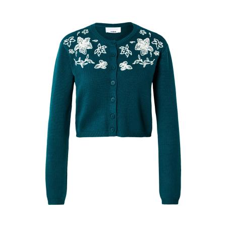 ABOUT YOU florence by mills exclusive for ABOUT YOU Gebreid vest Rosemary Bloom petrol / wit