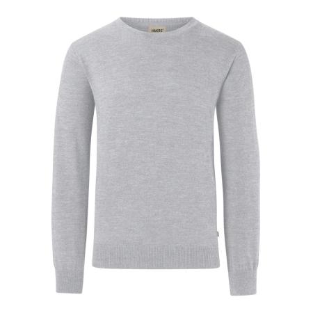HAKRO Trui ronde halsgrijs, Effen