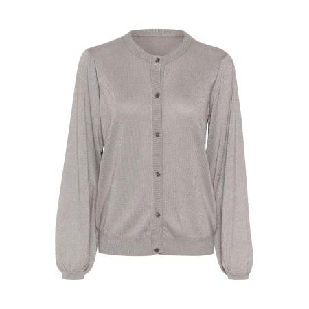 Cream Cream Gebreid vest CR Shimra lichtgrijs / zilver