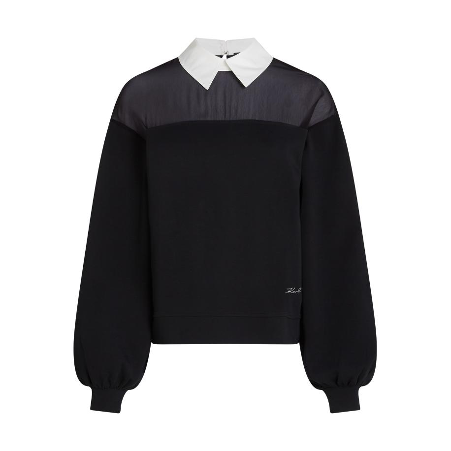 Karl Lagerfeld Karl Lagerfeld Sweatshirt zwart / wit -