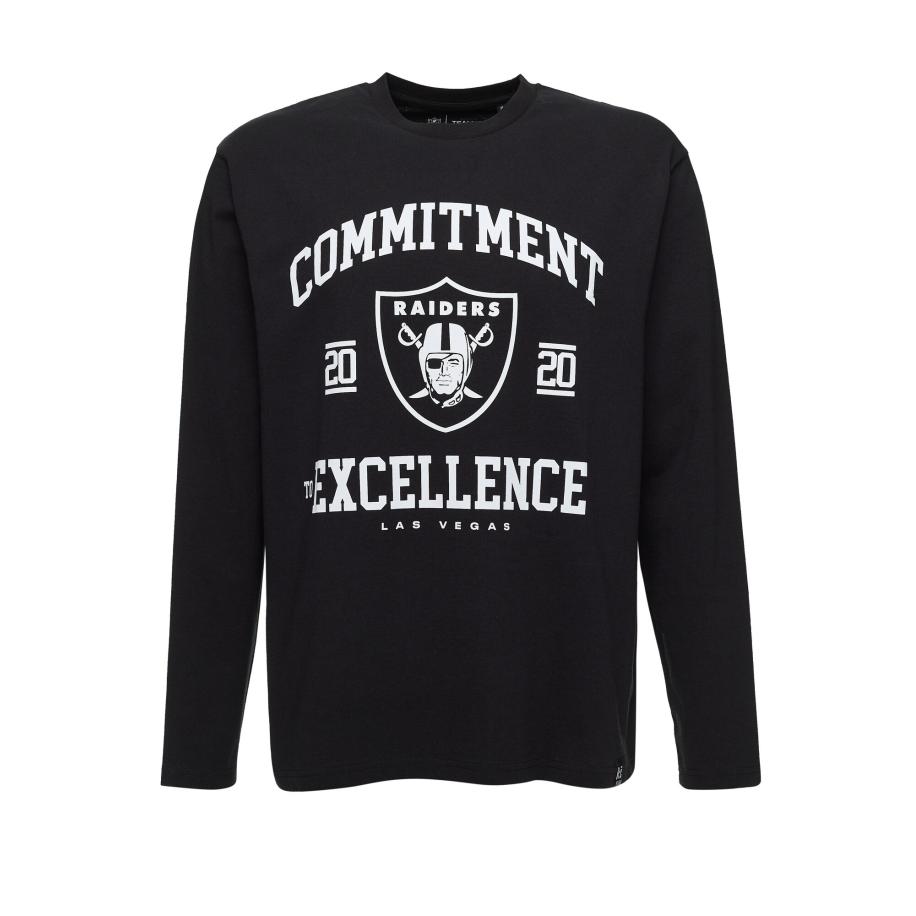 Recovered Recovered Sweatshirt NFL Raiders Commitment To Excellence Relaxed zwart -
