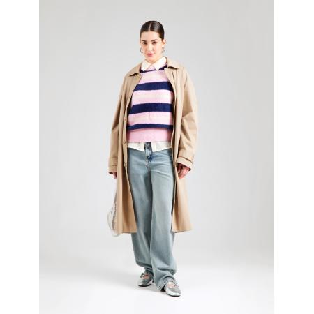 FRNCH PARIS FRNCH PARIS Trui marine / pasteelgeel / rosa