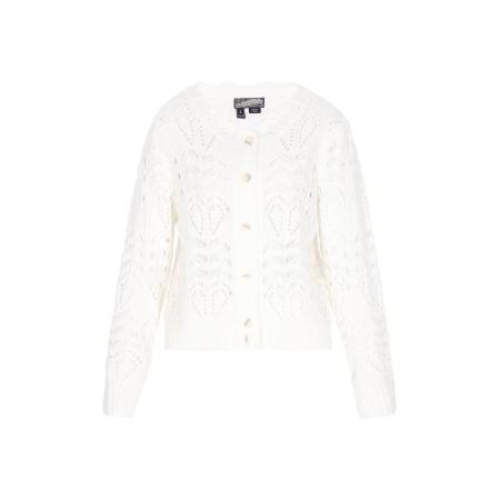 DreiMaster DreiMaster Vintage Gebreid vest offwhite