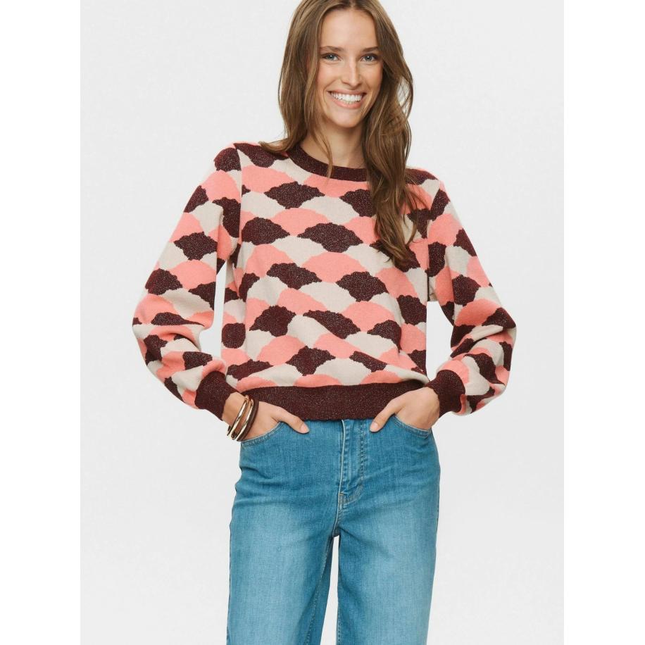 Nümph NÜMPH Trui NULILA beige / rosa / rood -