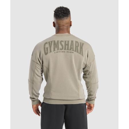 Gymshark Heritage Washed Crew Utility Green