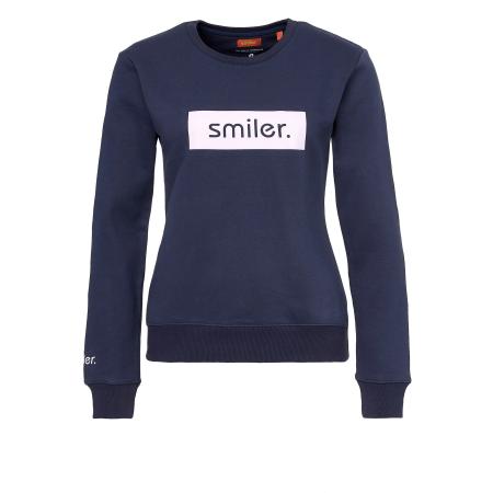 smiler. Sweatshirt Cuddle blauw / pastellila