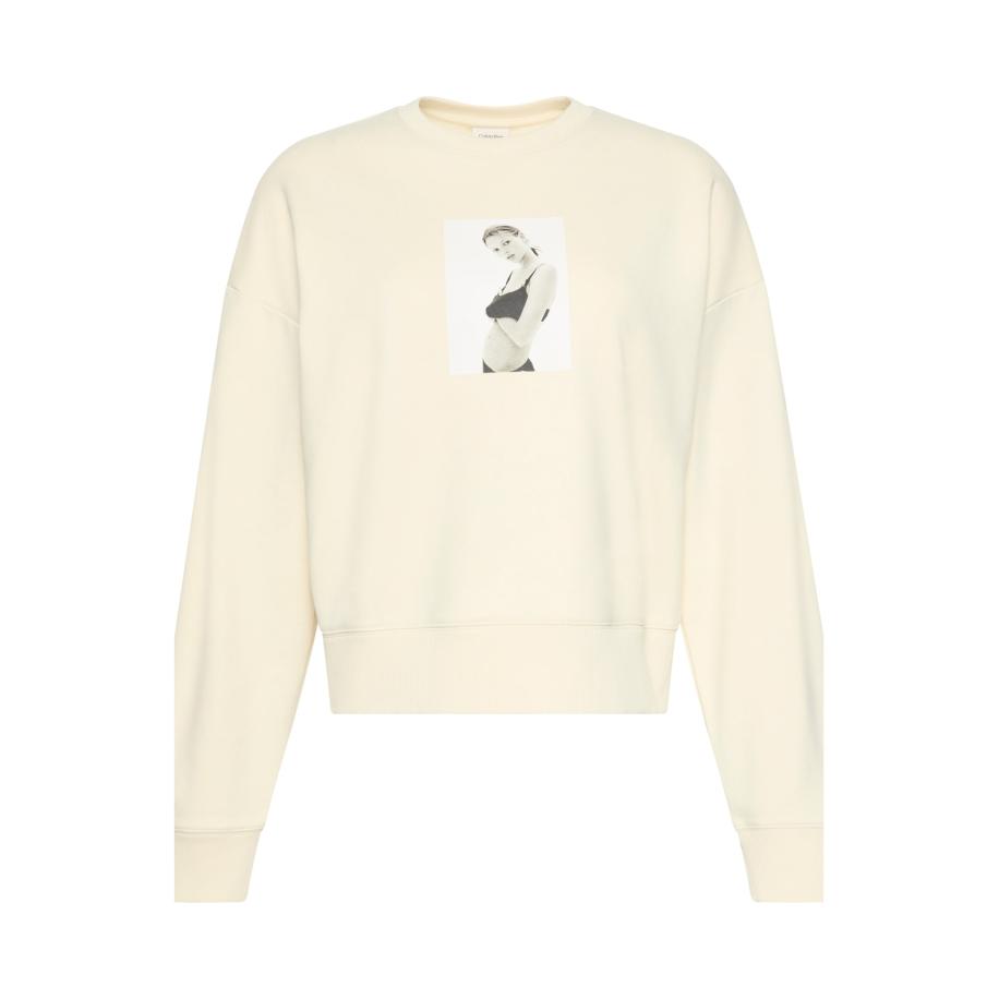 Calvin Klein Calvin Klein Sweatshirt CLASSIC KATE lichtgrijs / zwart / wit / wolwit -