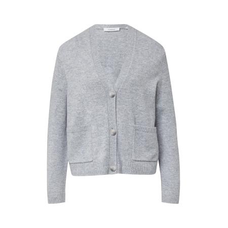 Comma COMMA Gebreid vest grijs