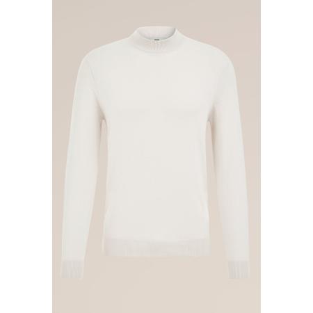 WE Fashion Heren slim fit fijngebreide trui - Slim Fit - Beige - Katoen - Maat: S