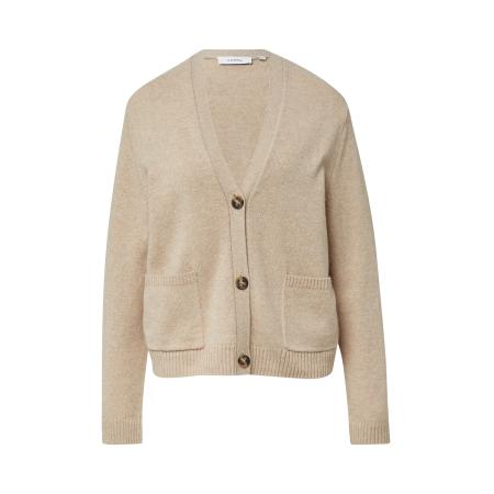 Comma COMMA Gebreid vest beige
